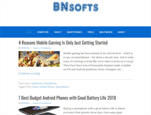 Tablet Screenshot of bnsofts.com